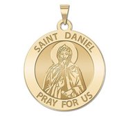 Saint Daniel the Stylite Round Religious Medal  EXCLUSIVE 