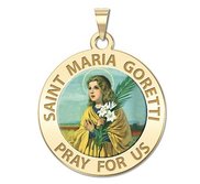 Saint Maria Goretti Religious Color Medal  EXCLUSIVE 