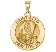 Saint Atto Round Religious Medal  EXCLUSIVE 