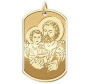 Saint Joseph   Dog Tag Religious Medal  EXCLUSIVE 