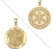 Saint Michael Double Sided EMT Medal