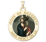 Jesus of Nazareth Religious Medal  Color EXCLUSIVE 