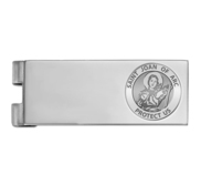 Stainless Steel Engravable Saint Joan of Arc Money Clip