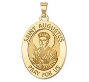 Saint Augustus Oval Religious Medal  EXCLUSIVE 