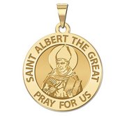 Saint Albert the Great Round Religious Medal  EXCLUSIVE 