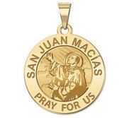 San Juan Macias Round Religious Medal   EXCLUSIVE 