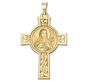 Saint Theresa Cross Religious Medal  EXCLUSIVE 