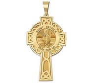 Saint Patrick CELTIC CROSS Religious Medal   EXCLUSIVE 