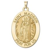 Saint Madron OVAL Religious Medal   EXCLUSIVE 