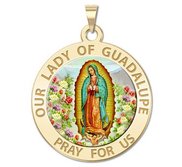 Our Lady of Guadalupe Religious Medal   Color EXCLUSIVE 