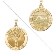 Girl Swimmers   Saint Sebastian Doubledside Sports Religious Medal  EXCLUSIVE 