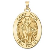 Saint Ruth Religious Medal   Oval  EXCLUSIVE 