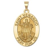 Saint Venanzio   Oval Religious Medal  EXCLUSIVE 