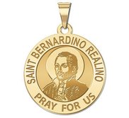 Saint Bernardino Realino  Younger Version  Round Religious Medal  EXCLUSIVE 