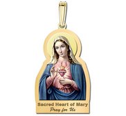 Sacred Heart Or Immaculate Heart of Mary Outlined Religious Medal