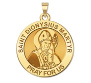 Saint Dionysius Martyr Round Religious Medal