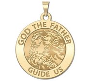 GOD The Father Round Religious Medal  EXCLUSIVE 