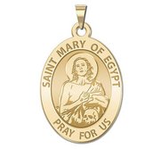 Saint Mary of Egypt OVAL Religious Medal   EXCLUSIVE 