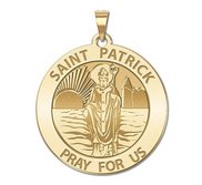 Saint Patrick Round Religious Medal  EXCLUSIVE 