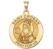 Saint Cronan Round Religious Medal  EXCLUSIVE 