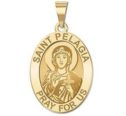 Saint Pelagia  female  Medal  OVAL  EXCLUSIVE 