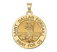 Saint Dallan Forgail Round Religious Medal  EXCLUSIVE 