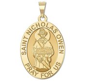 Saint Nicholas Owen OVAL Religious Medal   EXCLUSIVE 