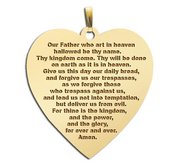  Lord s Prayer  Heart Pendant