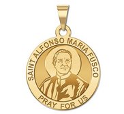 Saint Alfonso Maria Fusco Round Religious Medal  EXCLUSIVE 