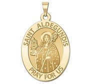 Saint Aldegundis Religious Medal  EXCLUSIVE 