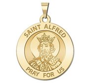 Saint Alfred Round Religious Medal  EXCLUSIVE 