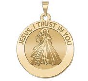 Divine Mercy Round Religious Medal  EXCLUSIVE 