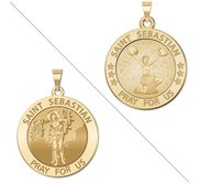 Cheerleading   Saint Sebastian Doubledside Sports Religious Medal  EXCLUSIVE 