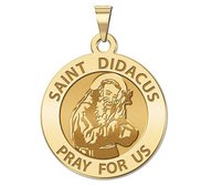 Saint Didacus Round Religious Medal  EXCLUSIVE 