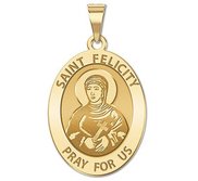 Saint Felicity OVAL Religious Medal   EXCLUSIVE 