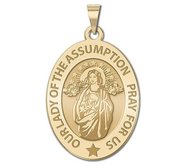 Our Lady of the Assumption Religious Medal  OVAL  EXCLUSIVE 