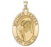 Mother Teresa   Oval Religious Medal  EXCLUSIVE 