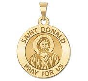 Saint Donald Round Religious Medal  EXCLUSIVE 