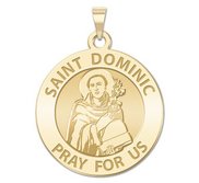 Saint Dominic Round Religious Medal  EXCLUSIVE 