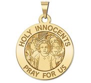 Holy Innocents Round Religious Medal   EXCLUSIVE 