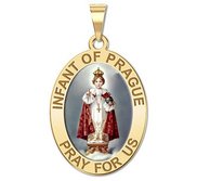 Infant of Prague Religious Medal   Color EXCLUSIVE 