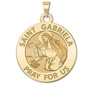 Saint Gabriela Round Religious Medal   EXCLUSIVE 