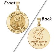 Saint Luke Double Sided Artists Religious Medal  EXCLUSIVE 