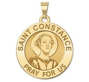 Saint Constance Round Religious Medal    EXCLUSIVE 