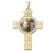 Saint Jude Cross Religious Medal   Color EXCLUSIVE 