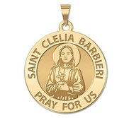 Saint Clelia Barbieri Round Religious Medal    EXCLUSIVE 