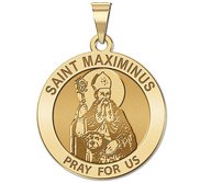 Saint Maximinus of Trier Religious Medal  EXCLUSIVE 