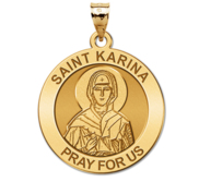 Saint Karina Round Religious Medal  EXCLUSIVE 