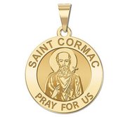 Saint Cormac Round Religious Medal    EXCLUSIVE 