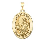 Saint Knud Oval Religious Medal   EXCLUSIVE 